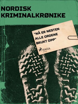 cover image of "Nå er nesten alle ordene brukt opp"